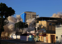 Prefeitura implode prédio do antigo Hospital Padre Olivério Kraemer em Realengo