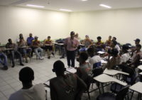 Atletas do sub-17 do Bangu participam de palestra com Antoniel Bastos