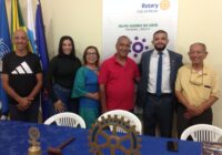Rotary Bangu recebe convidados: Marcos Vieira, Karen, Solange e Vital com Felipe Guerra e Gonçalo Ferreira